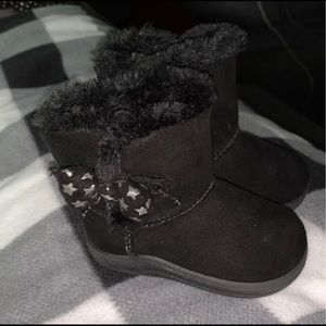 Black baby girl boots